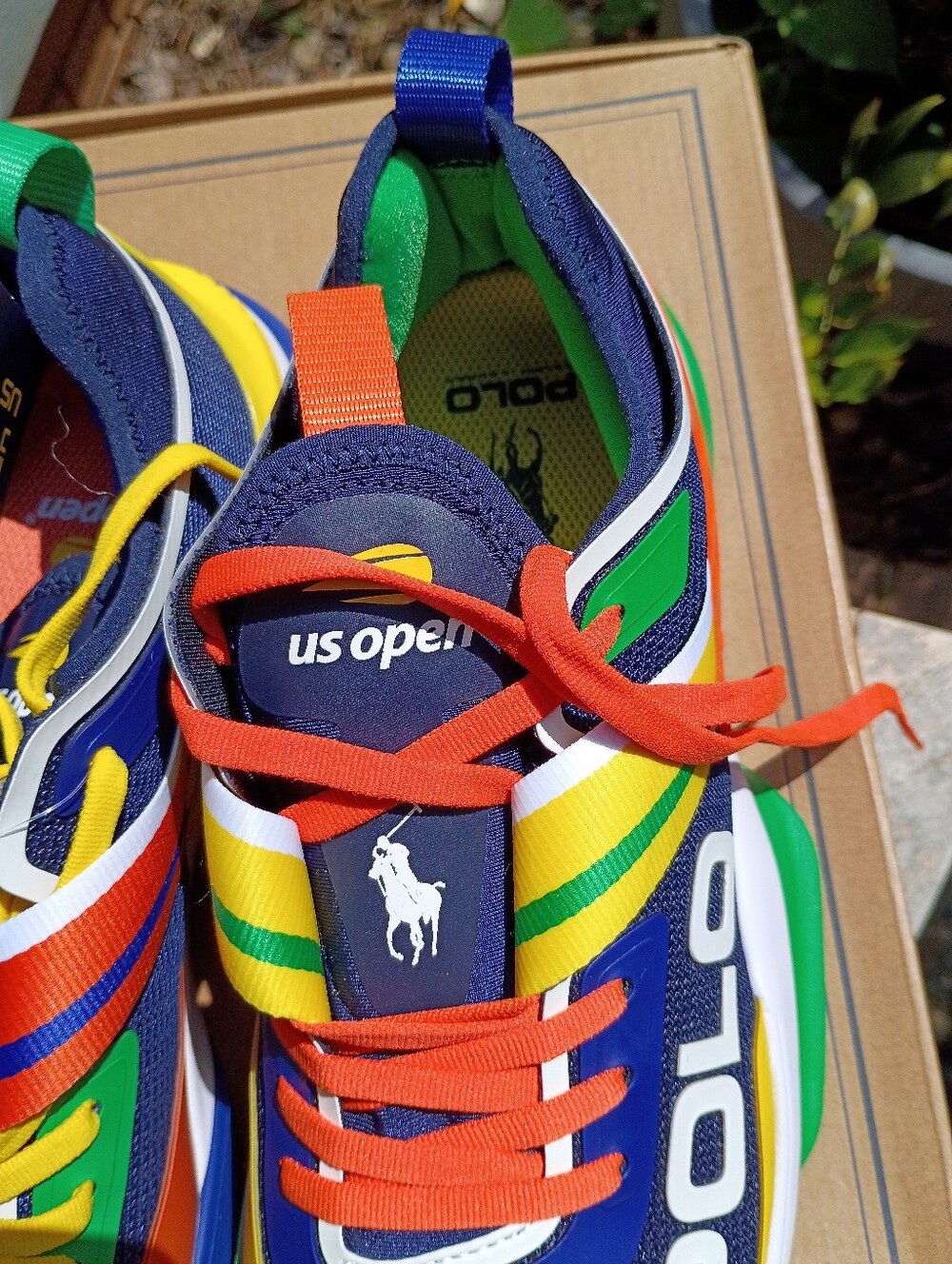 Polo by Ralph Lauren Navy, Green, Yellow & Red Men's Sneakers